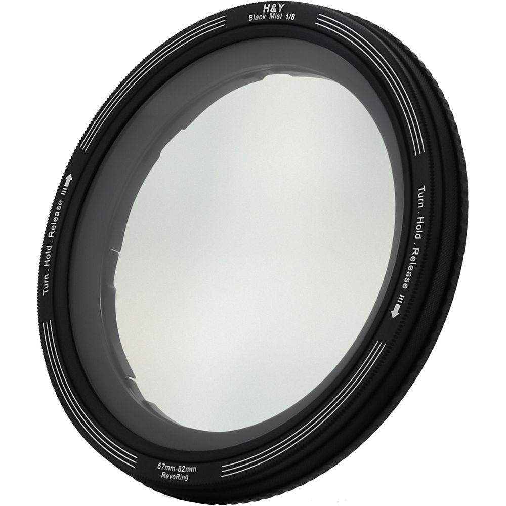 H&Y RevoRing Negro promist 1/8 Filtro (67-82mm)