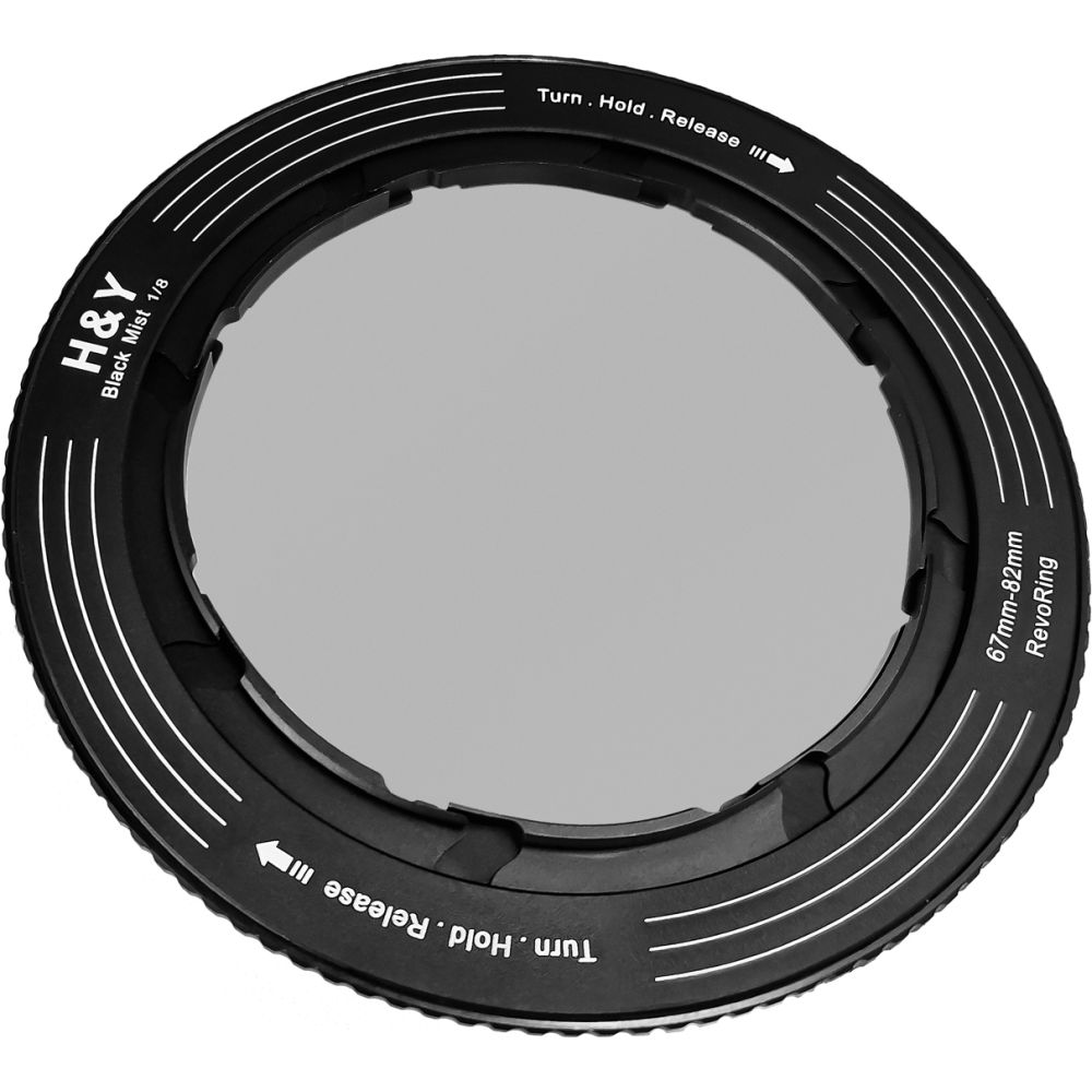 H&Y RevoRing Negro promist 1/8 Filtro (67-82mm)
