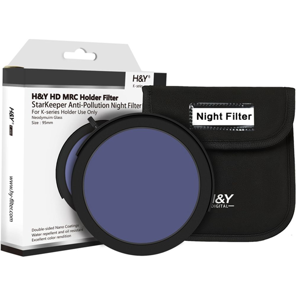 H&Y K-Series Filtro nocturno anticontaminación Filtro drop-in de 95mm