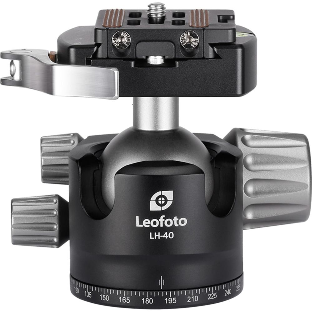 Leofoto Ranger LH-40LR 40mm Rotule à profil bas + pince à dégagement rapide NP-50