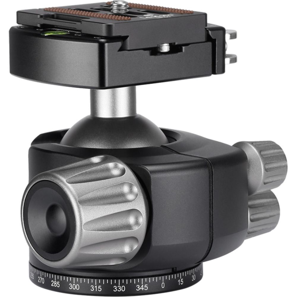 Leofoto Ranger LH-40LR 40mm Rotule à profil bas + pince à dégagement rapide NP-50
