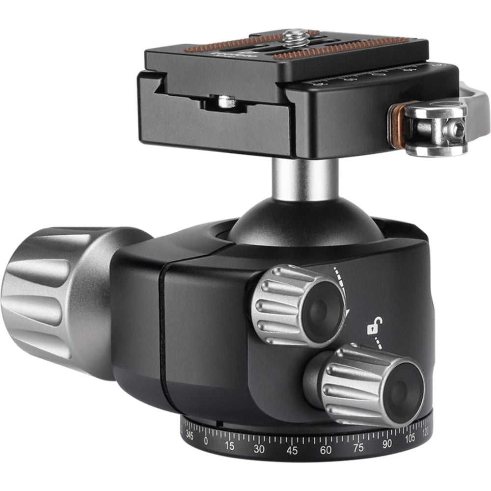 Leofoto Ranger LH-40LR 40mm Rotule à profil bas + pince à dégagement rapide NP-50