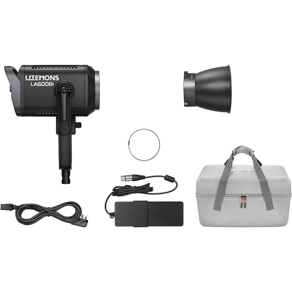 Godox Litemons LA600BI Luz de vídeo LED bicolor con bolsa de transporte (negra)