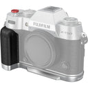 SmallRig 4713C Placa de montaje en forma de L con mango de silicona para FUJIFILM X-T50, plateada