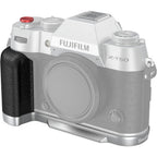 SmallRig 4713C Placa de montaje en forma de L con mango de silicona para FUJIFILM X-T50, plateada