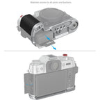 SmallRig 4713C Placa de montaje en forma de L con mango de silicona para FUJIFILM X-T50, plateada