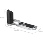 SmallRig 4713C Placa de montaje en forma de L con mango de silicona para FUJIFILM X-T50, plateada