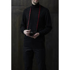Artisan & Artist ACAM 318 Sazanami Cinturino in seta nero/rosso