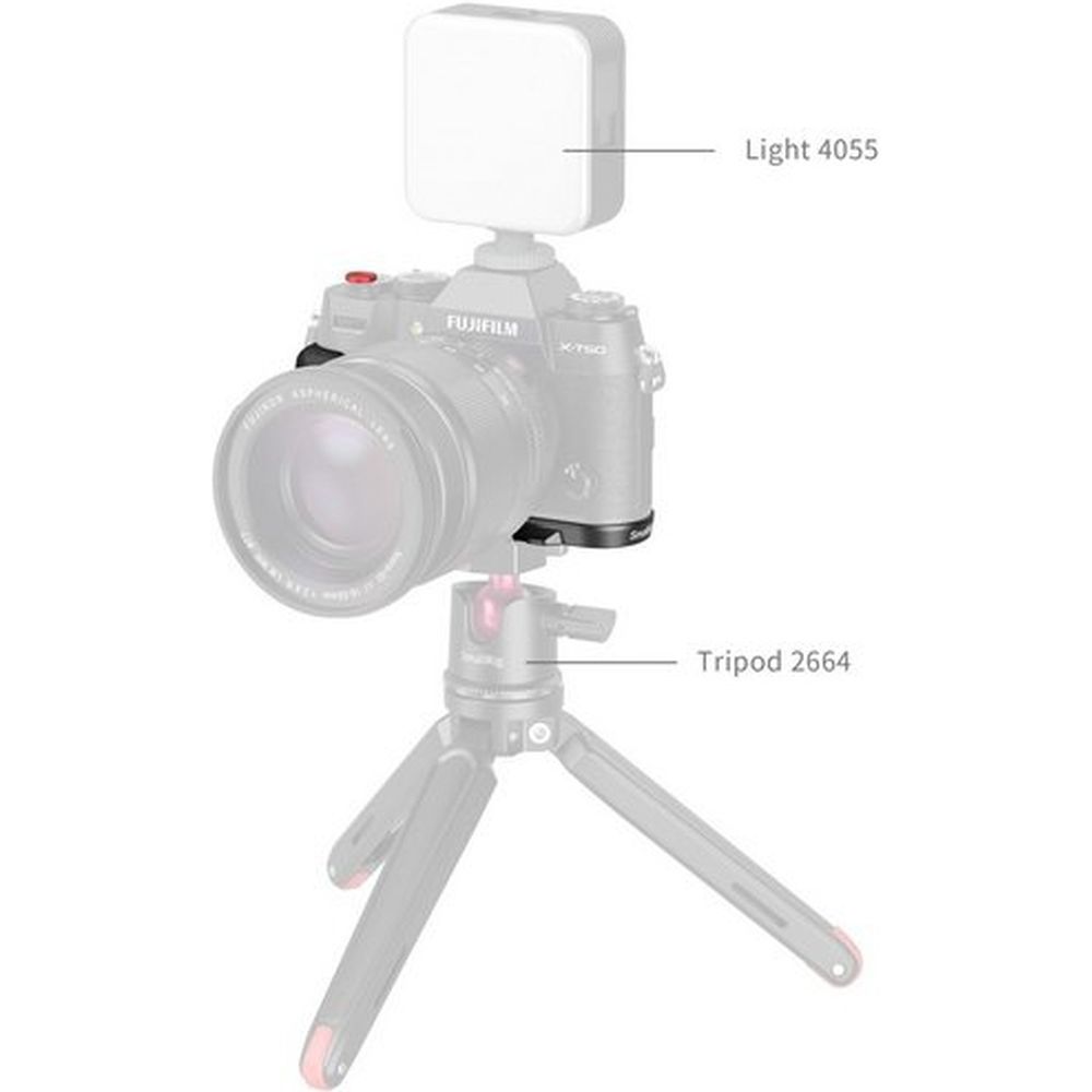 SmallRig 4783C Impugnatura a L in silicone per Fujifilm X-T50 (nero)