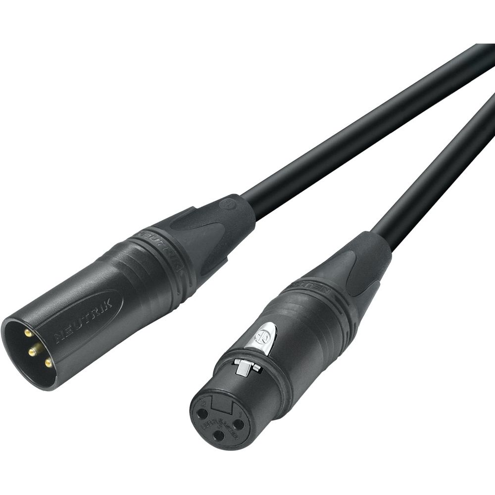 Canare EC05-B Audiokabel XLR-3P Buchse auf XLR-3P Stecker 5m, schwarz