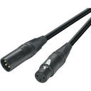 Canare EC03-B Audiokabel XLR-3P Buchse auf XLR-3P Stecker 3m, schwarz