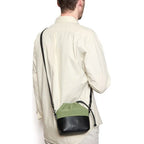 Artisan & Artist ACAM CP210 Kameratasche Leder/Stoff Schwarz-Khaki