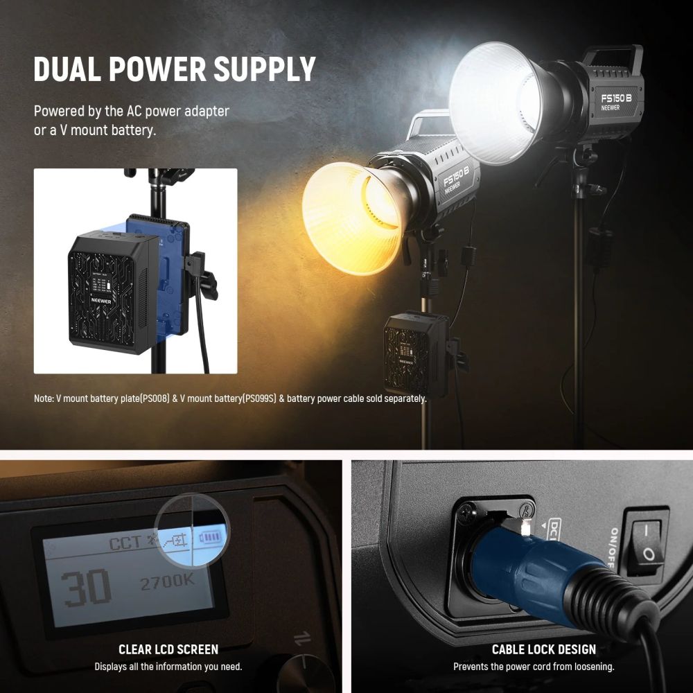 Neewer FS150B Luce LED bicolore