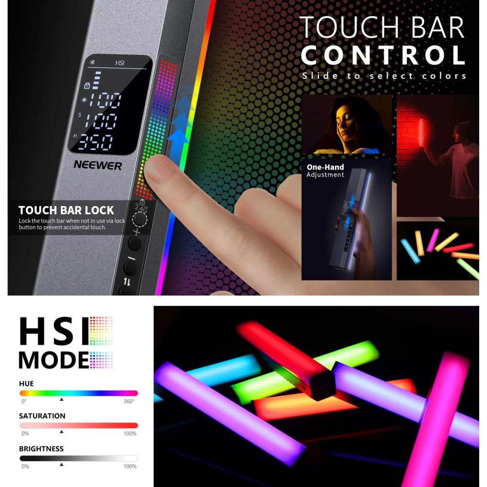Neewer Lampada magnetica LED RGB RGB1