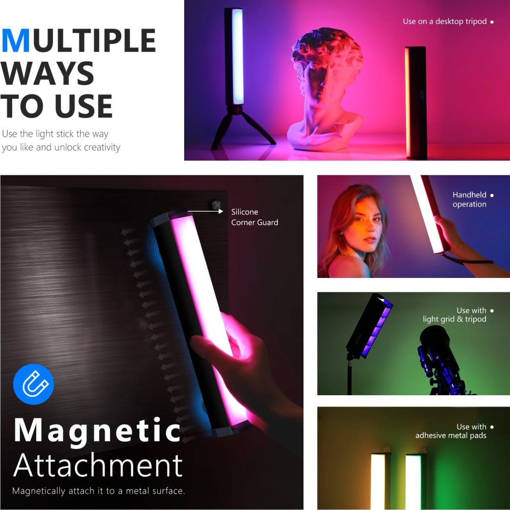 Neewer Lampada magnetica LED RGB RGB1