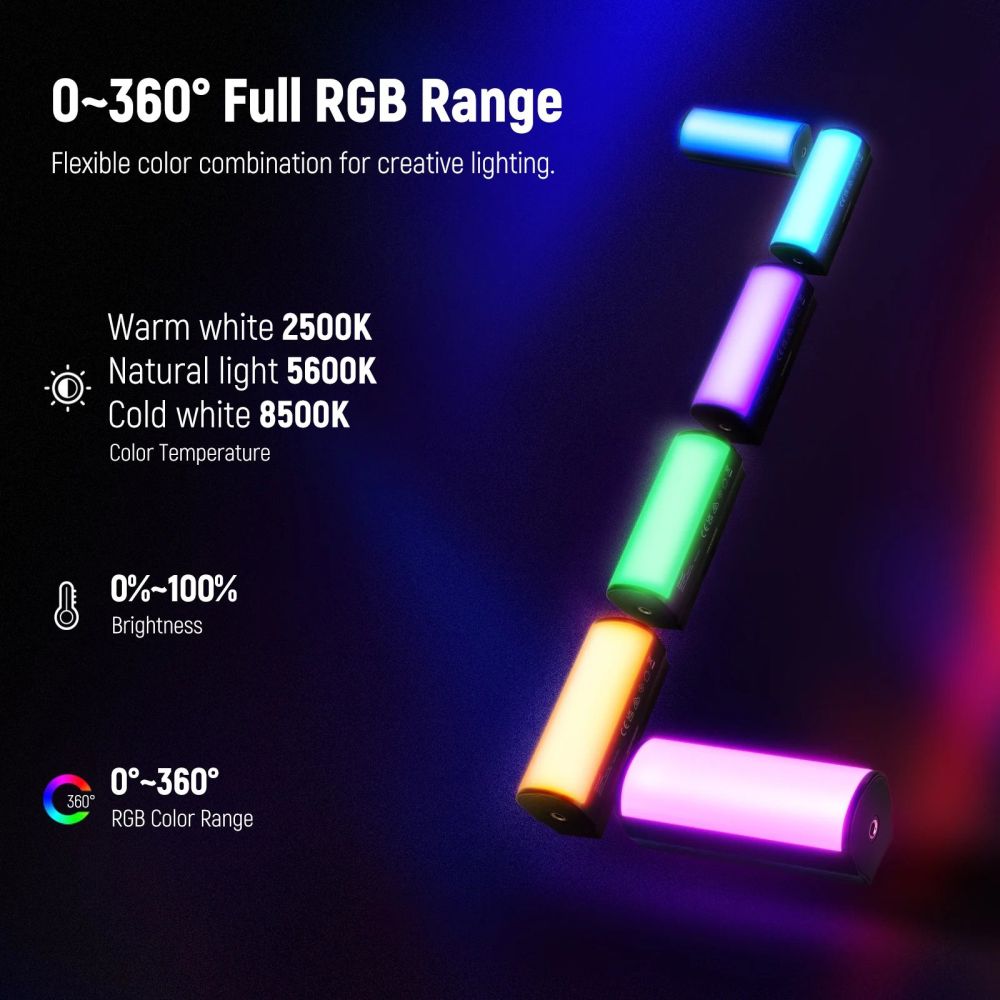 Neewer TL96 Lampada magnetica LED RGB