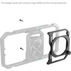 SmallRig 5277 Adattatore per filtro filettato da 67mm con paraluce staccabili per gabbia universale per telefono (4299B)