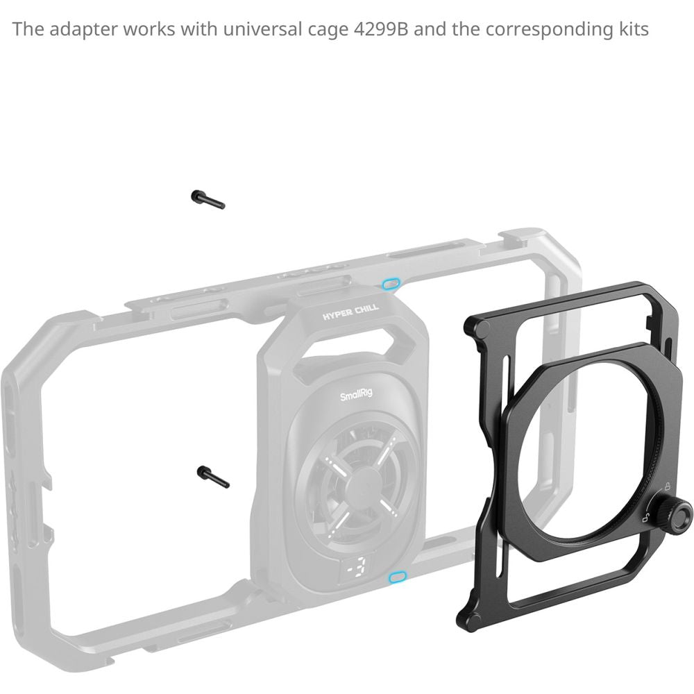 SmallRig 5277 Adattatore per filtro filettato da 67mm con paraluce staccabili per gabbia universale per telefono (4299B)