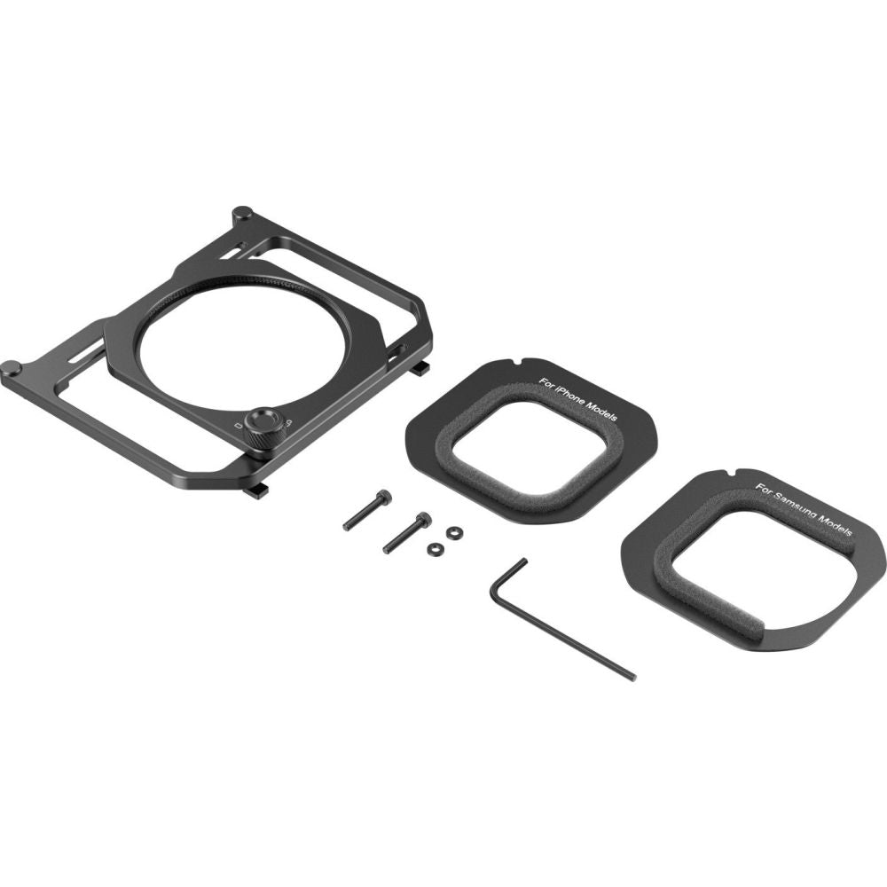 SmallRig 5277 Adattatore per filtro filettato da 67mm con paraluce staccabili per gabbia universale per telefono (4299B)