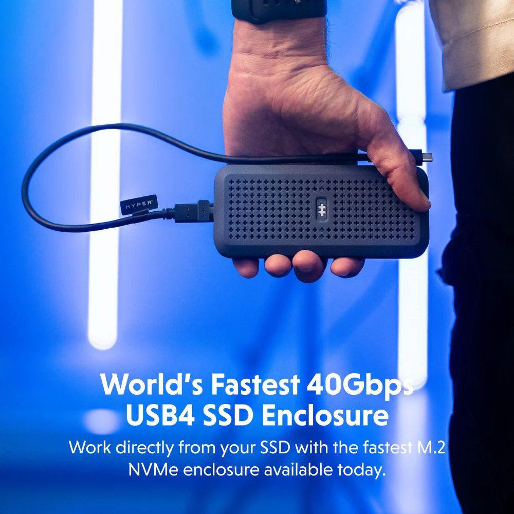 Hyper USB4 HyperDrive Next Custodia SSD NVMe