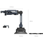 SmallRig 5507 Soporte amortiguador con ventosa electrónica para DJI Osmo Pocket 3 / GoPro HERO13 Negro / Insta360 X4