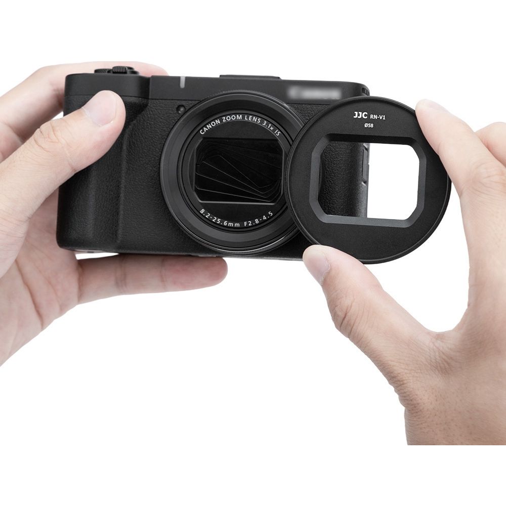 JJC RN-V1 Filter Adapter & Lens Cap Kit voor Canon PowerShot V1