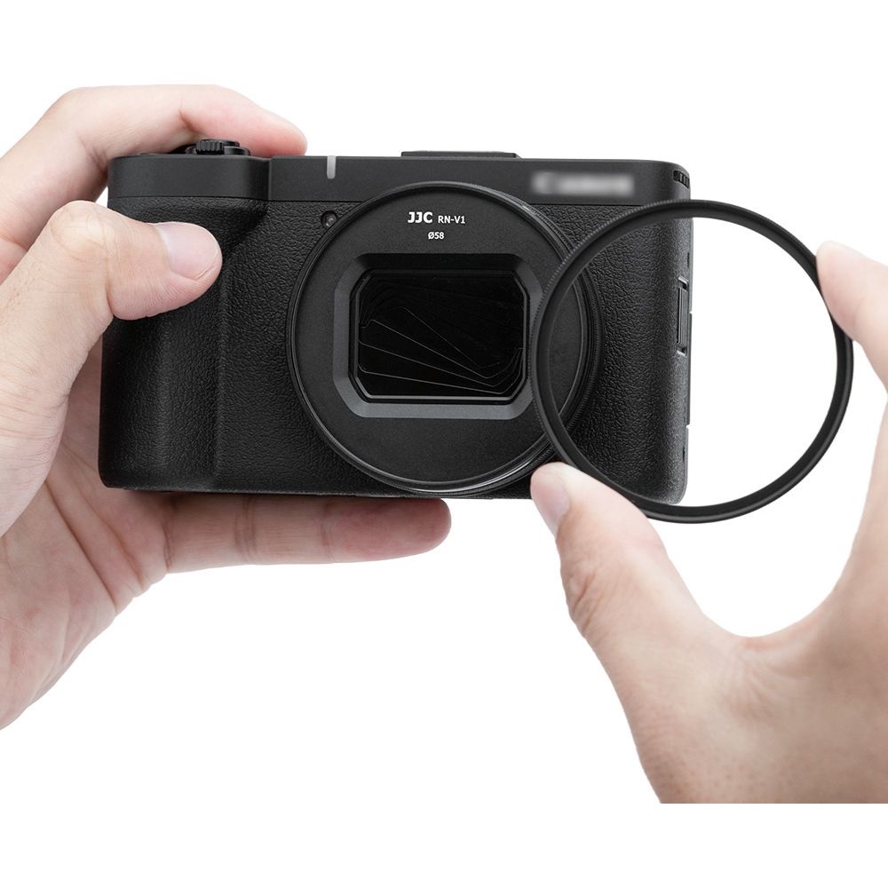 JJC RN-V1 Filter Adapter & Lens Cap Kit voor Canon PowerShot V1