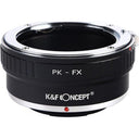 K&F Adaptador de objetivo Pentax K - Fujifilm X