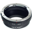 K&F Adaptador de objetivo Canon EOS (EF/EF-S) - Montura E de Sony