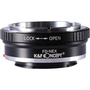 K&F Adaptador de objetivo Canon FD - Montura Sony E