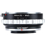 K&F Adaptador de objetivo Nikon F (tipo G) - Micro 4/3