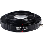 K&F Adaptateur d'objectif Contax Yashica - Nikon F (avec lentille)