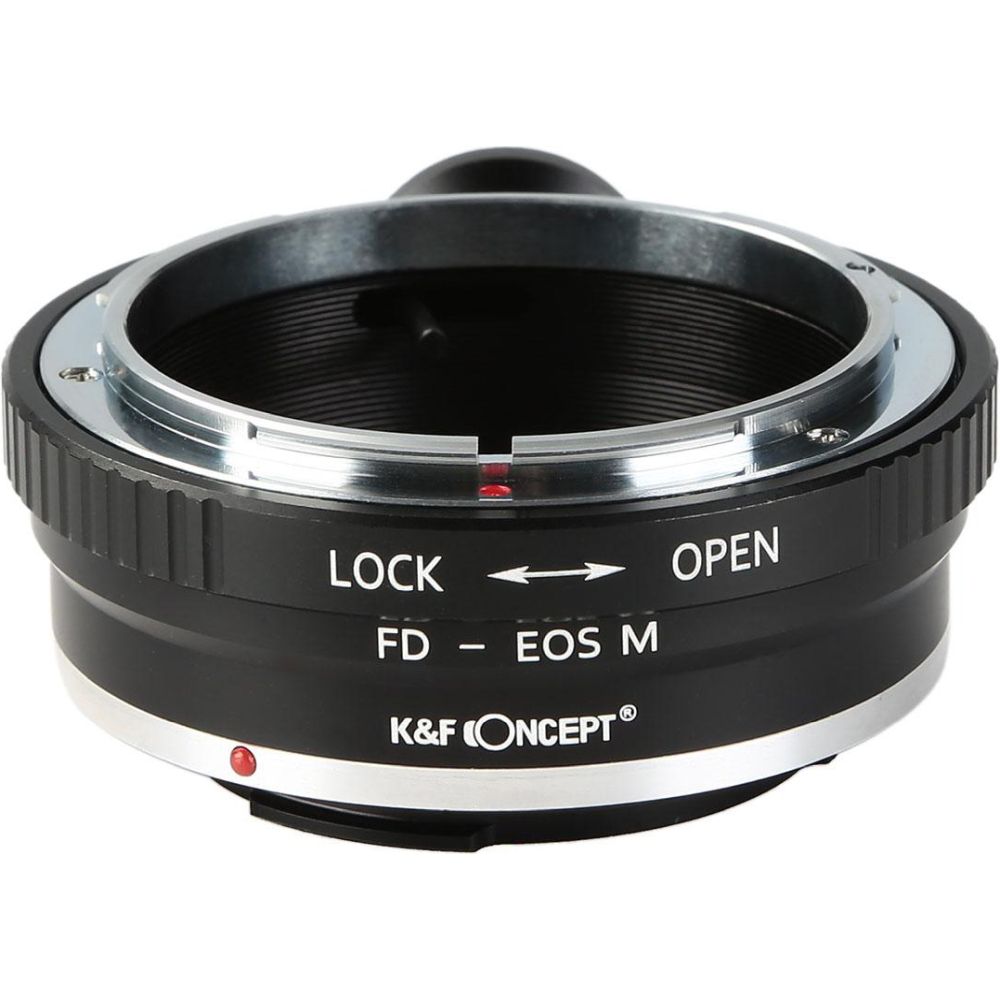 K&F Objetivo Adaptador Canon FD - Canon EF-M (1/4" trípode-montura)