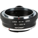 K&F Objetivo Adaptador Canon FD - Canon EF-M (1/4" trípode-montura)