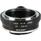 K&F Objetivo Adaptador Canon FD - Canon EF-M (1/4" trípode-montura)