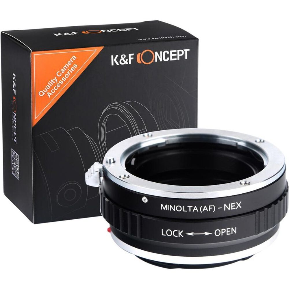 K&F Adaptador de objetivo para Sony Alpha A y Minolta AF - Montura Sony E