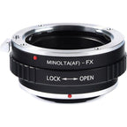 K&F Adaptador de objetivo para Sony Alpha A y Minolta AF - Fujifilm X