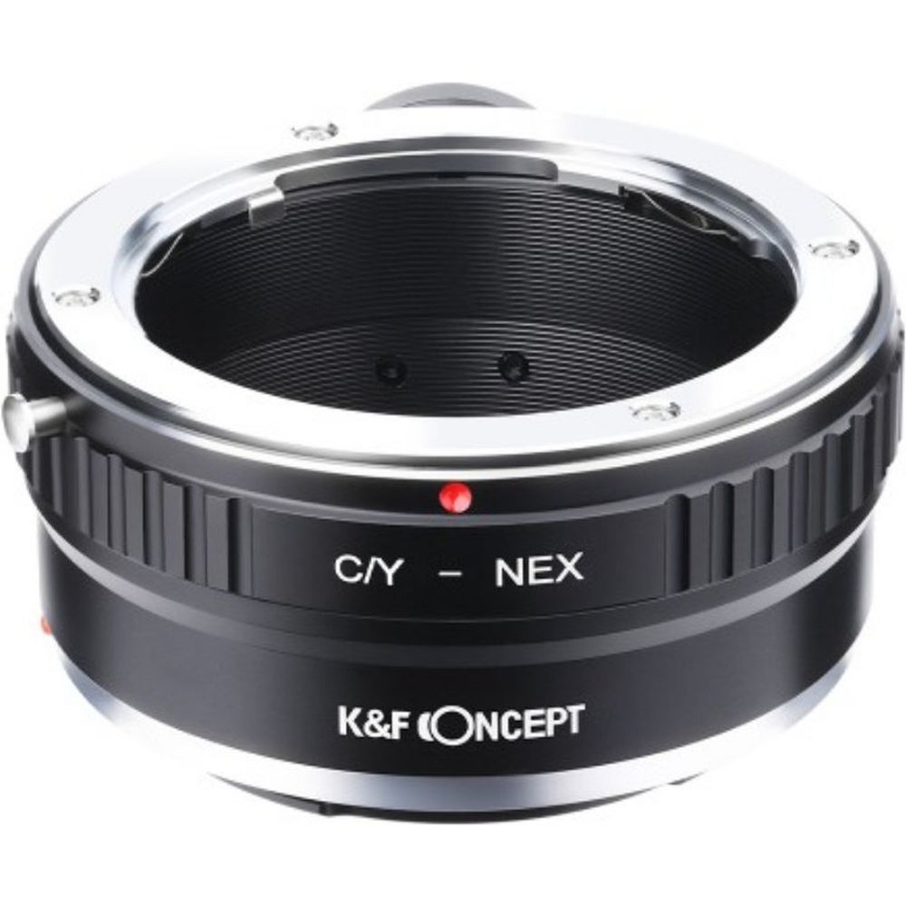 K&F Objetivo Adaptador Contax Yashica - E-Montura con trípode-montura