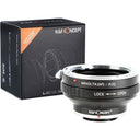 K&F Objectif Adaptateur Sony Alpha A - Pentax Q (avec Trépied-mount)