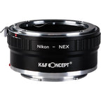 K&F Adaptateur d'objectif Nikon F - Sony E