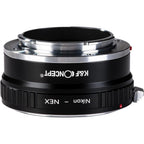 K&F Adaptateur d'objectif Nikon F - Sony E