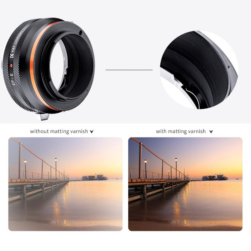 K&F Objektivadapter Canon EF / EF-S – Sony E-Mount (IV PRO)