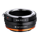 K&F Adaptateur d'objectif Nikon F (type G) - Sony E-Mount (IV PRO)