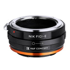 K&F Adaptateur d'objectif Nikon F (type G) - Sony E-Mount (IV PRO)