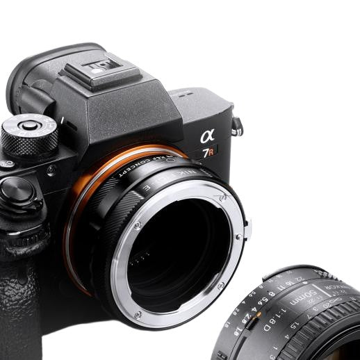 K&F Adaptateur d'objectif Nikon F (type G) - Sony E-Mount (IV PRO)