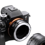 K&F Adaptateur d'objectif Nikon F (type G) - Sony E-Mount (IV PRO)