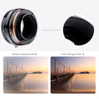 K&F Adaptateur d'objectif Nikon F (type G) - Sony E-Mount (IV PRO)