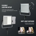 Neewer 660 PRO II Kit luci LED RGB 2x 50W incl.... supporti e borsa per il trasporto