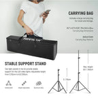 Neewer 660 PRO II Kit luci LED RGB 2x 50W incl.... supporti e borsa per il trasporto