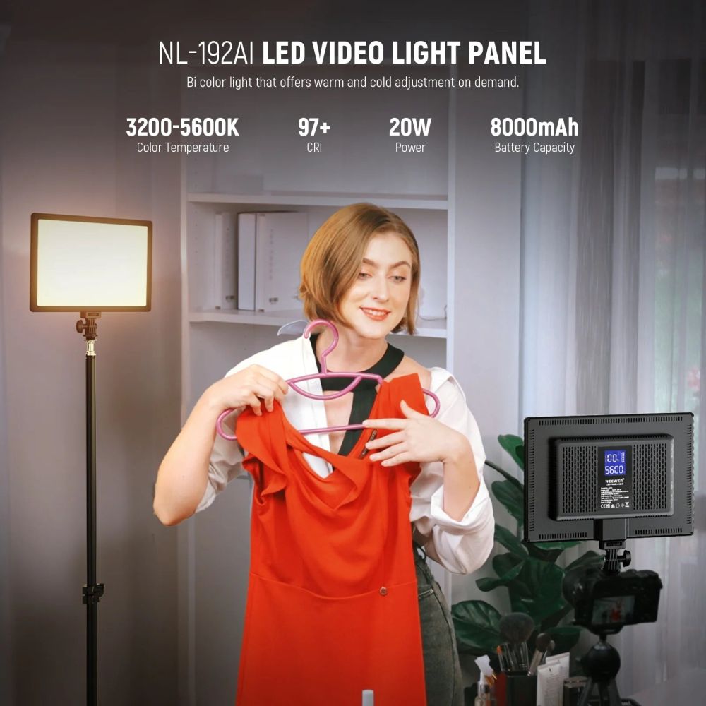 Neewer NL-192AI Pannello luminoso LED bicolore da 20 W